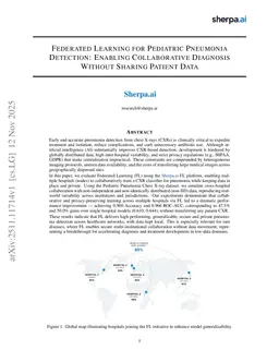 Federated Learning for Pediatric Pneumonia Detection: Enabling Collaborative Diagnosis Without Sharing Patient Data
