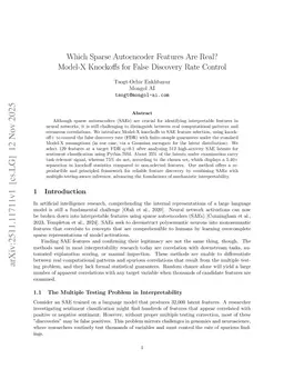 Which Sparse Autoencoder Features Are Real? Model-X Knockoffs for False Discovery Rate Control