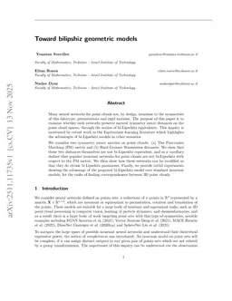 Toward bilipshiz geometric models