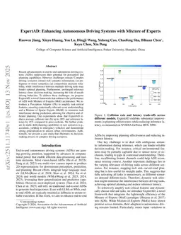 ExpertAD: Enhancing Autonomous Driving Systems with Mixture of Experts