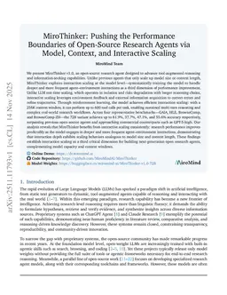 MiroThinker: Pushing the Performance Boundaries of Open-Source Research Agents via Model, Context, and Interactive Scaling