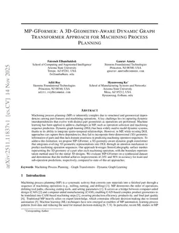 MP-GFormer: A 3D-Geometry-Aware Dynamic Graph Transformer Approach for Machining Process Planning
