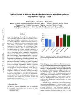 TopoPerception: A Shortcut-Free Evaluation of Global Visual Perception in Large Vision-Language Models