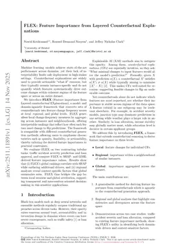 FLEX: Feature Importance from Layered Counterfactual Explanations