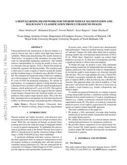 A Deep Learning Framework for Thyroid Nodule Segmentation and Malignancy Classification from Ultrasound Images