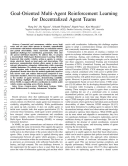 Goal-Oriented Multi-Agent Reinforcement Learning for Decentralized Agent Teams