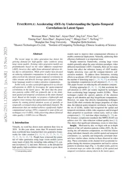 TIMERIPPLE: Accelerating vDiTs by Understanding the Spatio-Temporal Correlations in Latent Space
