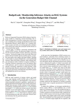 BudgetLeak: Membership Inference Attacks on RAG Systems via the Generation Budget Side Channel