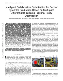 Intelligent Collaborative Optimization for Rubber Tyre Film Production Based on Multi-path Differentiated Clipping Proximal Policy Optimization
