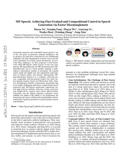 MF-Speech: Achieving Fine-Grained and Compositional Control in Speech Generation via Factor Disentanglement