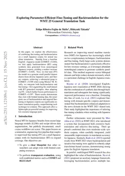 Exploring Parameter-Efficient Fine-Tuning and Backtranslation for the WMT 25 General Translation Task