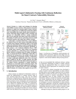 Multi-Agent Collaborative Fuzzing with Continuous Reflection for Smart Contracts Vulnerability Detection