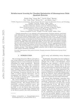 Reinforcement Learning for Charging Optimization of Inhomogeneous Dicke Quantum Batteries