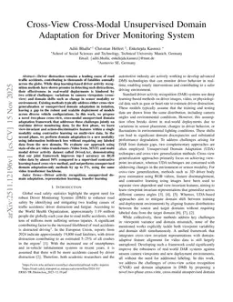 Cross-View Cross-Modal Unsupervised Domain Adaptation for Driver Monitoring System