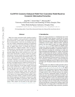 GeoMVD: Geometry-Enhanced Multi-View Generation Model Based on Geometric Information Extraction
