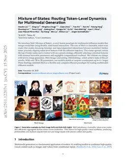 Mixture of States: Routing Token-Level Dynamics for Multimodal Generation