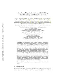 Benchmarking that Matters: Rethinking Benchmarking for Practical Impact