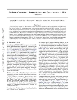 BitSnap: Checkpoint Sparsification and Quantization in LLM Training