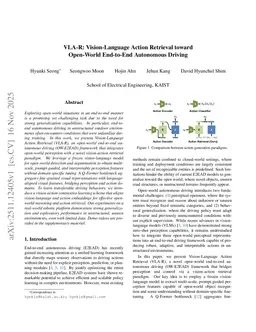 VLA-R: Vision-Language Action Retrieval toward Open-World End-to-End Autonomous Driving