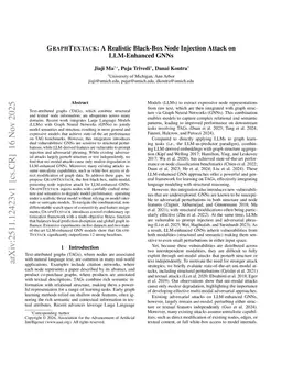 GRAPHTEXTACK: A Realistic Black-Box Node Injection Attack on LLM-Enhanced GNNs