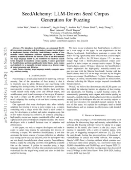 SeedAIchemy: LLM-Driven Seed Corpus Generation for Fuzzing