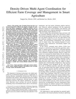 Density-Driven Multi-Agent Coordination for Efficient Farm Coverage and Management in Smart Agriculture