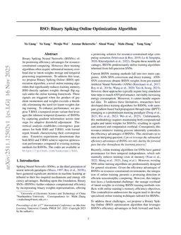 BSO: Binary Spiking Online Optimization Algorithm