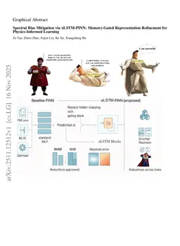 xLSTM-PINN: Memory-Gated Spectral Remodeling for Physics-Informed Learning