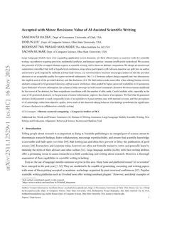 Accepted with Minor Revisions: Value of AI-Assisted Scientific Writing