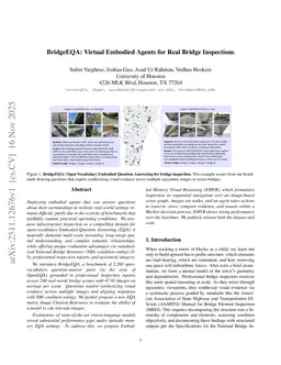 BridgeEQA: Virtual Embodied Agents for Real Bridge Inspections
