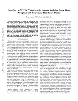 DensePercept-NCSSD: Vision Mamba towards Real-time Dense Visual Perception with Non-Causal State Space Duality