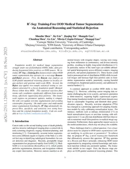 R$^{2}$Seg: Training-Free OOD Medical Tumor Segmentation via Anatomical Reasoning and Statistical Rejection