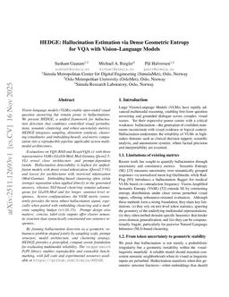 HEDGE: Hallucination Estimation via Dense Geometric Entropy for VQA with Vision-Language Models