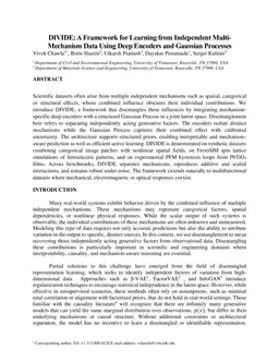 DIVIDE: A Framework for Learning from Independent Multi-Mechanism Data Using Deep Encoders and Gaussian Processes