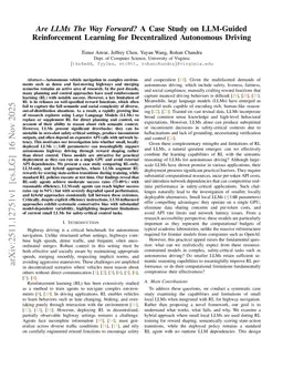 Are LLMs The Way Forward? A Case Study on LLM-Guided Reinforcement Learning for Decentralized Autonomous Driving