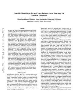 Scalable Multi-Objective and Meta Reinforcement Learning via Gradient Estimation