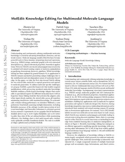 MolEdit: Knowledge Editing for Multimodal Molecule Language Models