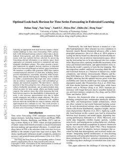 Optimal Look-back Horizon for Time Series Forecasting in Federated Learning
