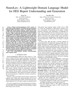 NeuroLex: A Lightweight Domain Language Model for EEG Report Understanding and Generation