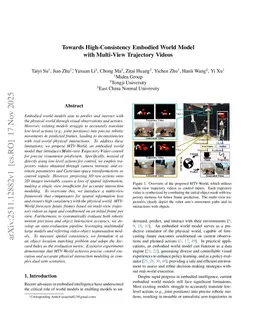 Towards High-Consistency Embodied World Model with Multi-View Trajectory Videos