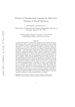 Method of Manufactured Learning for Solver-free Training of Neural Operators