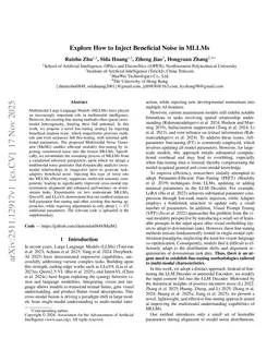 Explore How to Inject Beneficial Noise in MLLMs