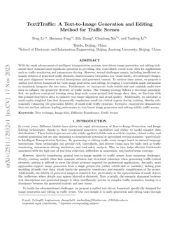 Text2Traffic: A Text-to-Image Generation and Editing Method for Traffic Scenes