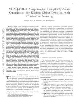 MCAQ-YOLO: Morphological Complexity-Aware Quantization for Efficient Object Detection with Curriculum Learning