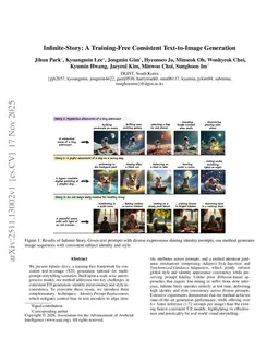 Infinite-Story: A Training-Free Consistent Text-to-Image Generation