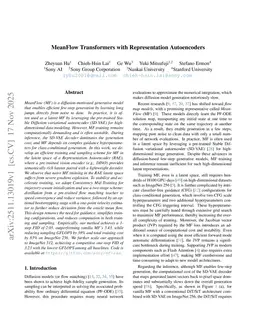 MeanFlow Transformers with Representation Autoencoders