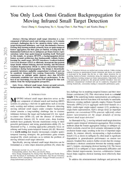 You Only Look Omni Gradient Backpropagation for Moving Infrared Small Target Detection