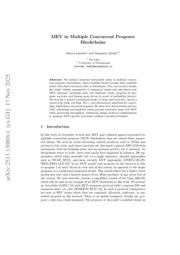MEV in Multiple Concurrent Proposer Blockchains