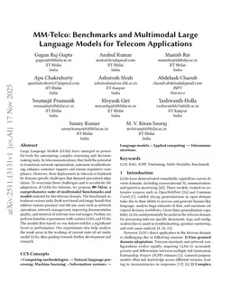 MM-Telco: Benchmarks and Multimodal Large Language Models for Telecom Applications