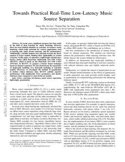 Towards Practical Real-Time Low-Latency Music Source Separation